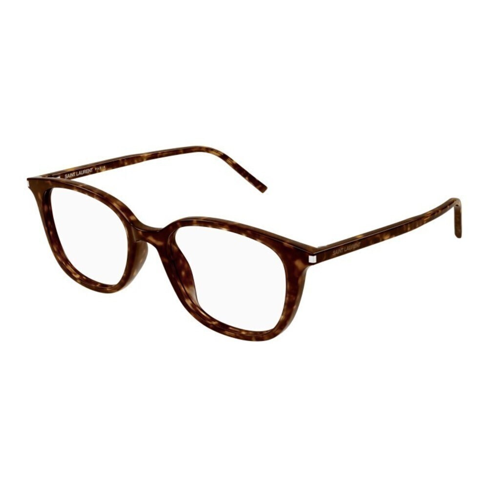 NWT Yves Saint Laurent SL-644-F Havana Square 52mm Eyeglasses